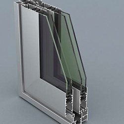 Imagen explicativa de la parte interna de una ventana de aluminio doble
